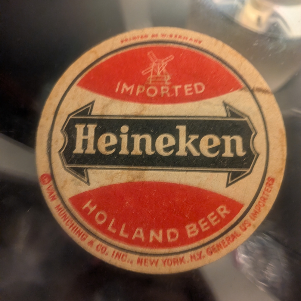 Red and Cream Bar Coaster